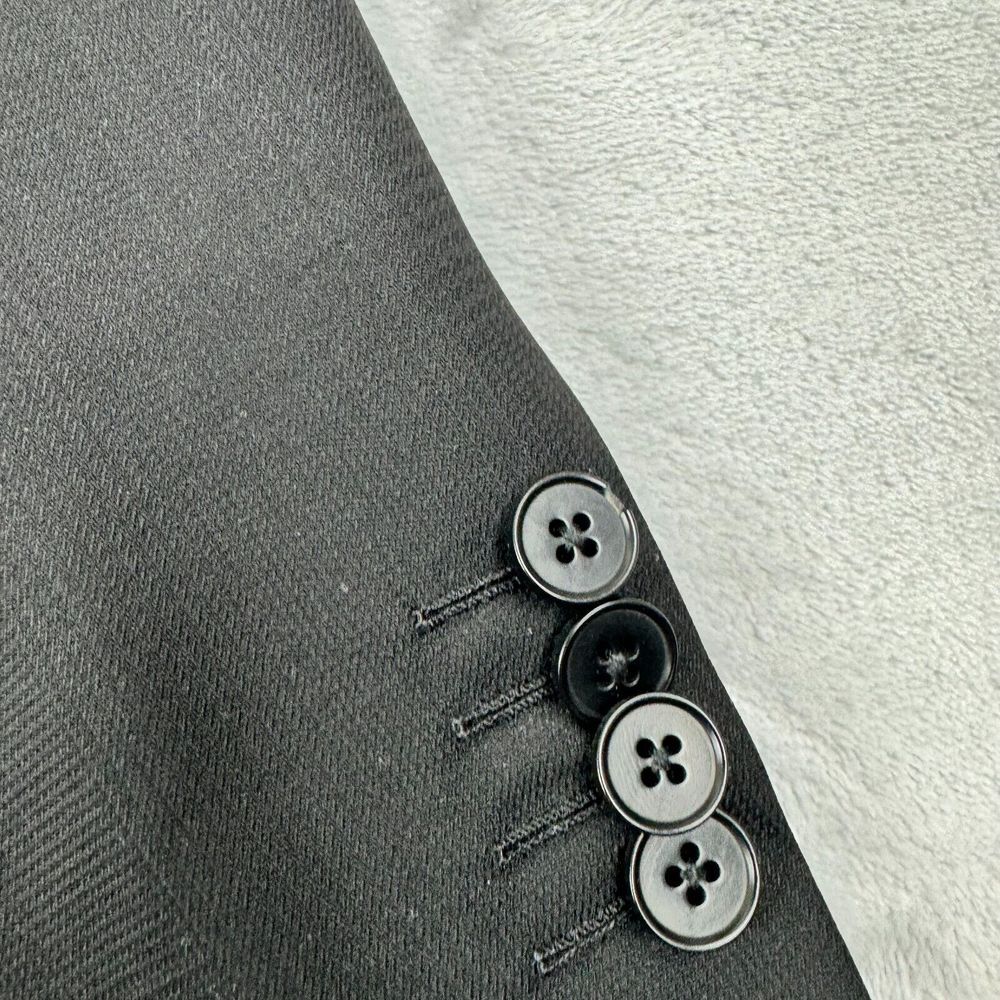 Ermengildo Zegna Suit Jacket Mens 42 Black Squares Blazer Sport Coat - Picture 5 of 16